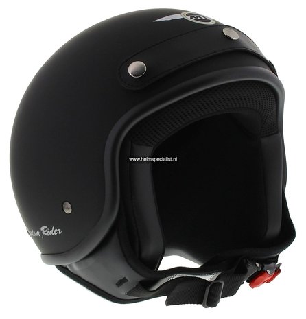MT jethelm Custom Rider mat zwart